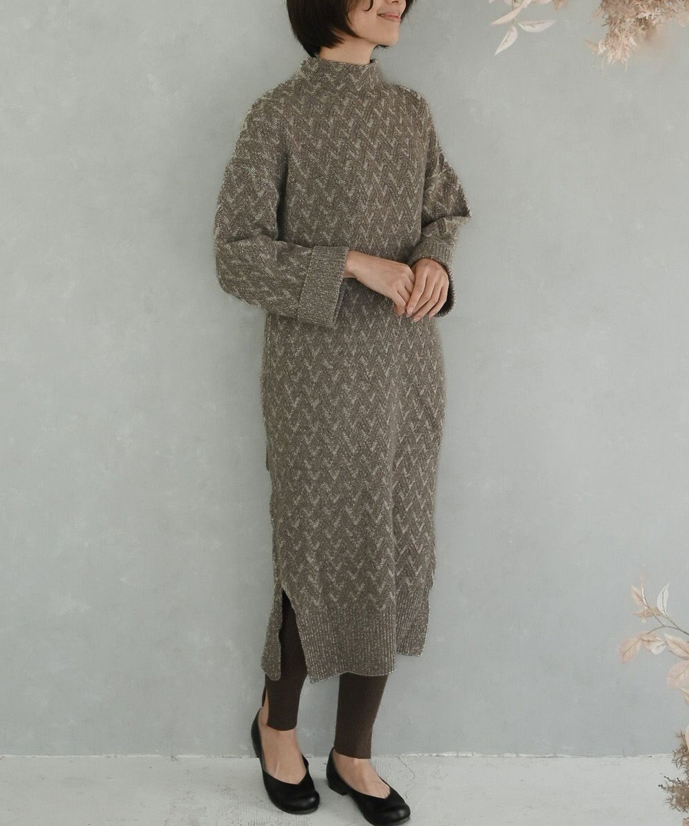 AND WOOL 〈高品質ウール〉〈洗えるニット〉〈暖かい着心地〉ウールレギンス 