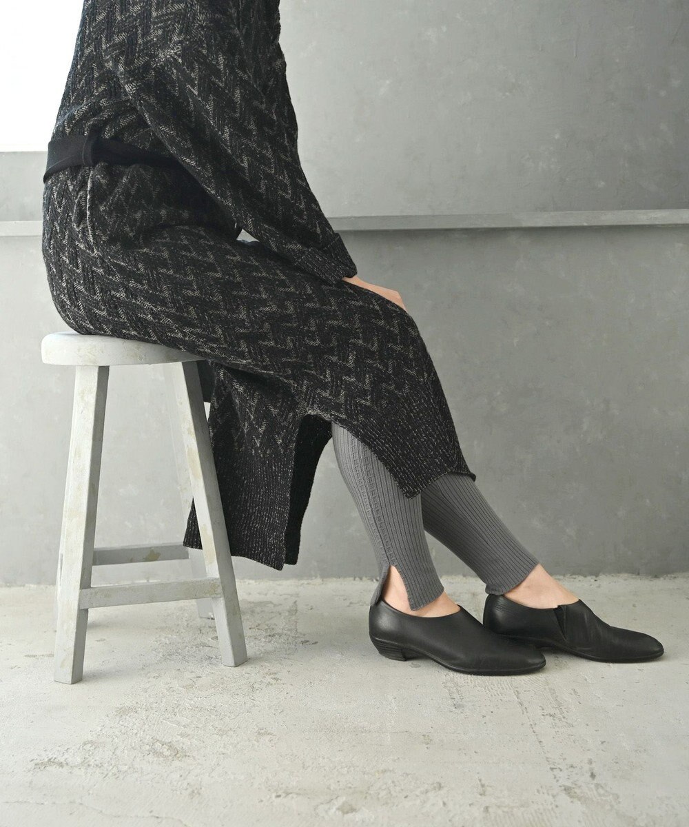 AND WOOL 〈高品質ウール〉〈洗えるニット〉〈暖かい着心地〉ウールレギンス 