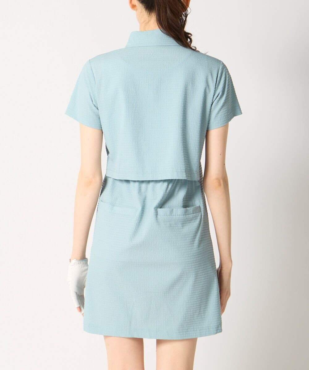 FILA GOLF／marie claire 【marie claire SPORT】 シアサッカーワンピース 