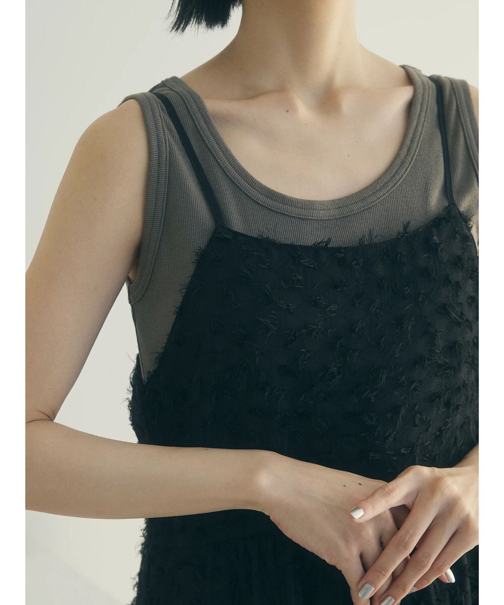 Green Parks armonia.フェザージャガードキャミワンピース 