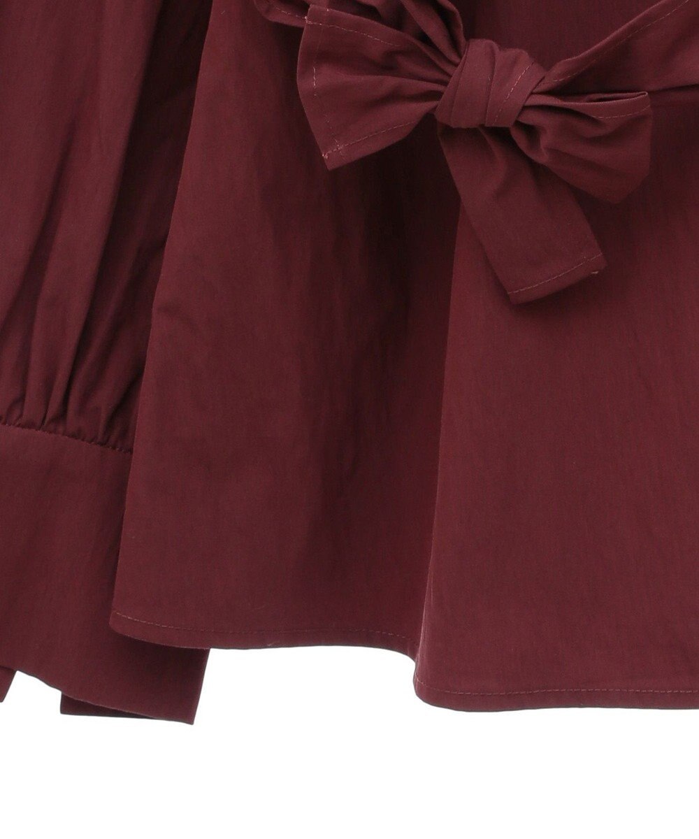 Green Parks リボンデザインハイネックブラウス 