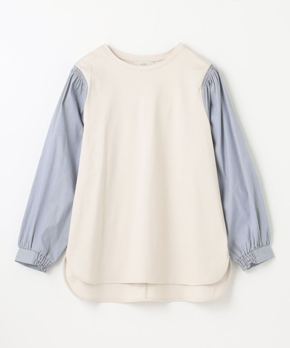 ANY L 【洗濯機可】着映えるシャーリングトップス 