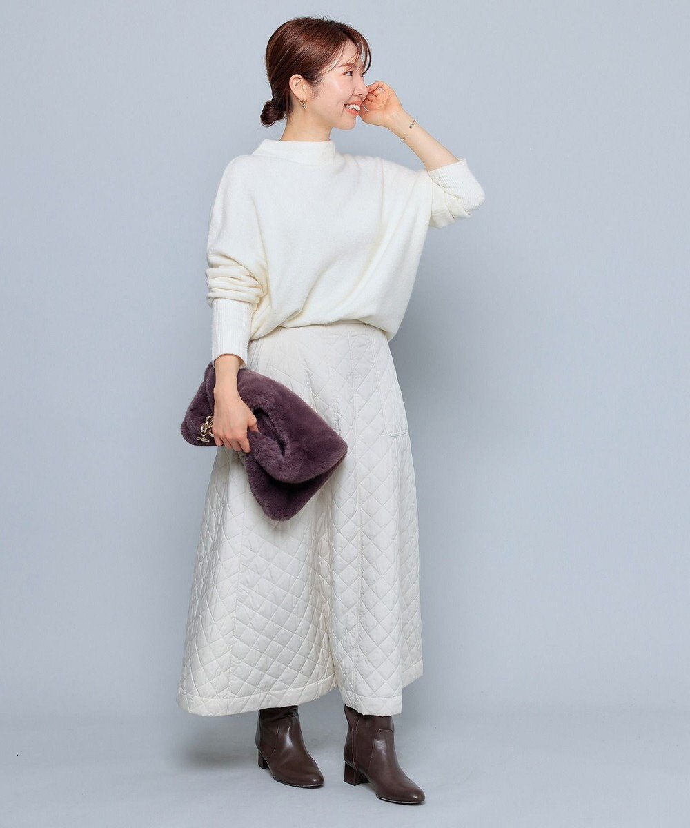 UNFILO ふわふわ ボトルネックニット 