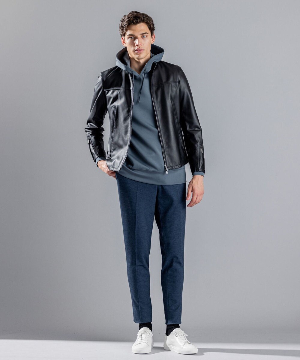 JOSEPH HOMME ライトラムナッパレザー　シングルライダース 