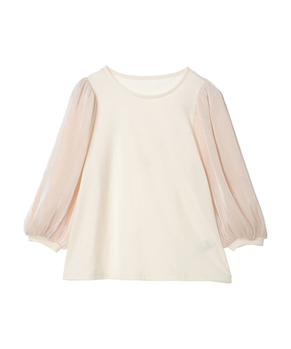 earth music&ecology ラメスリーブプルオーバー 