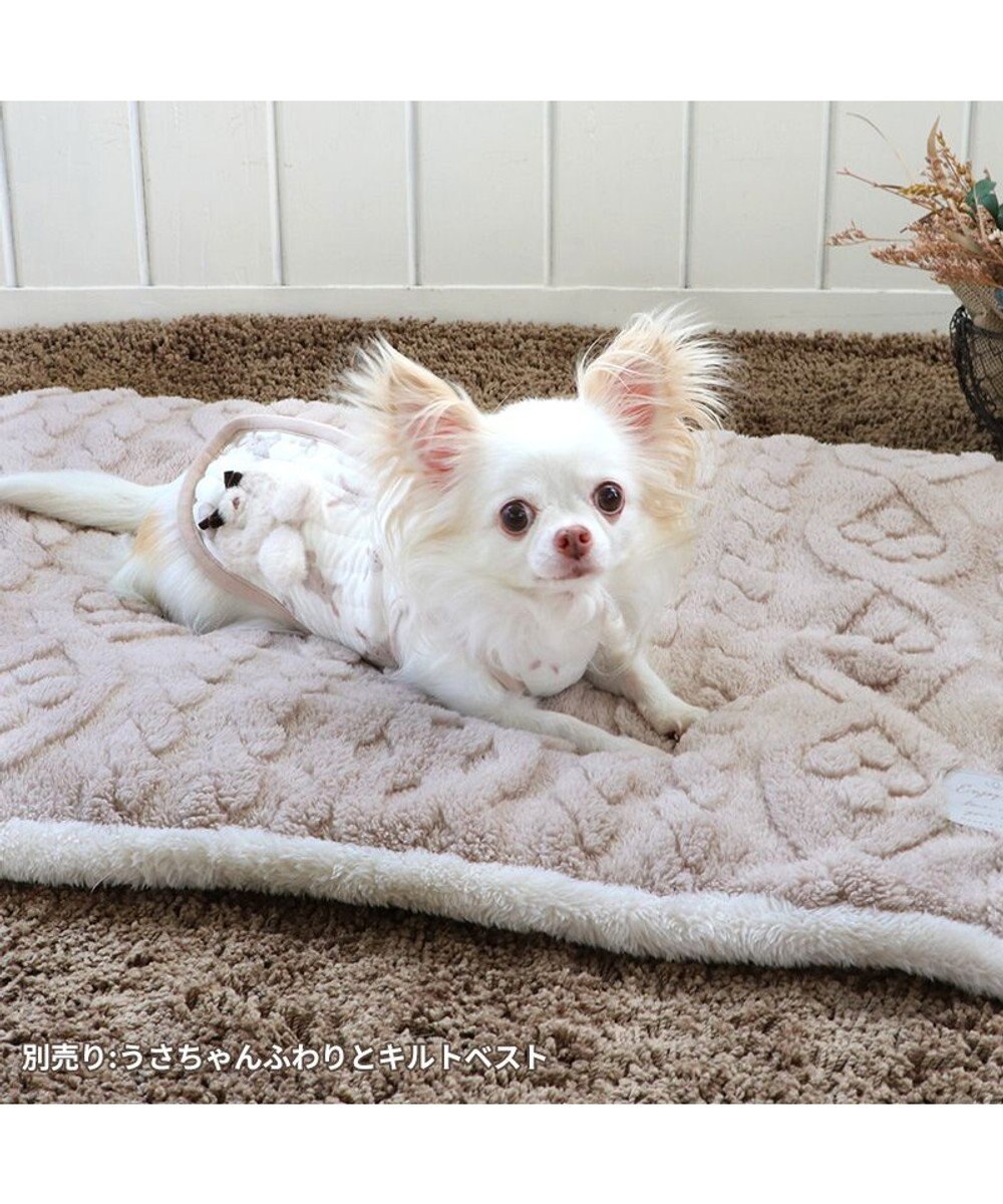 PET PARADISE ペットパラダイス 遠赤外線 ボアマット 《 アラン編み柄 》 (80×60cm) 