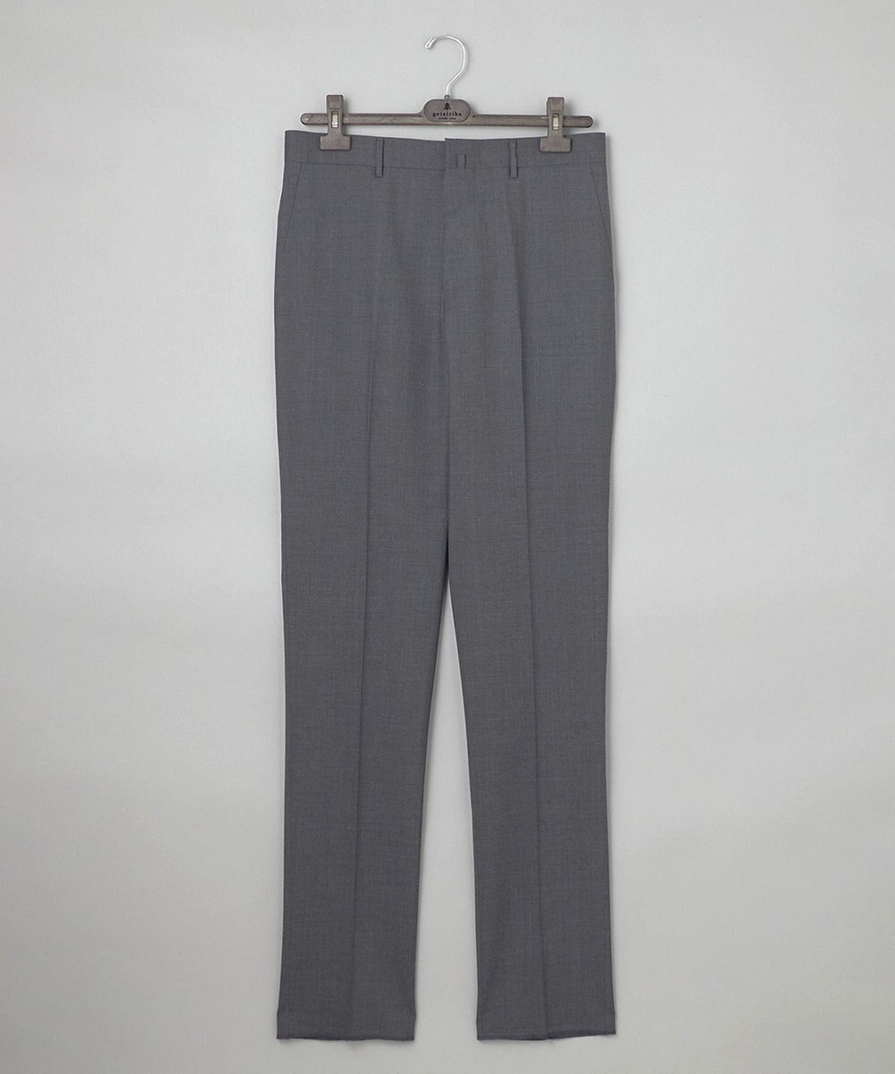 GOTAIRIKU ロングセラー【洗える/折り目加工/シワになりにくい/ウエストアジャスター】ウォッシャブル サマーウール100％パンツ_定番色(ノータック)25年モデル 