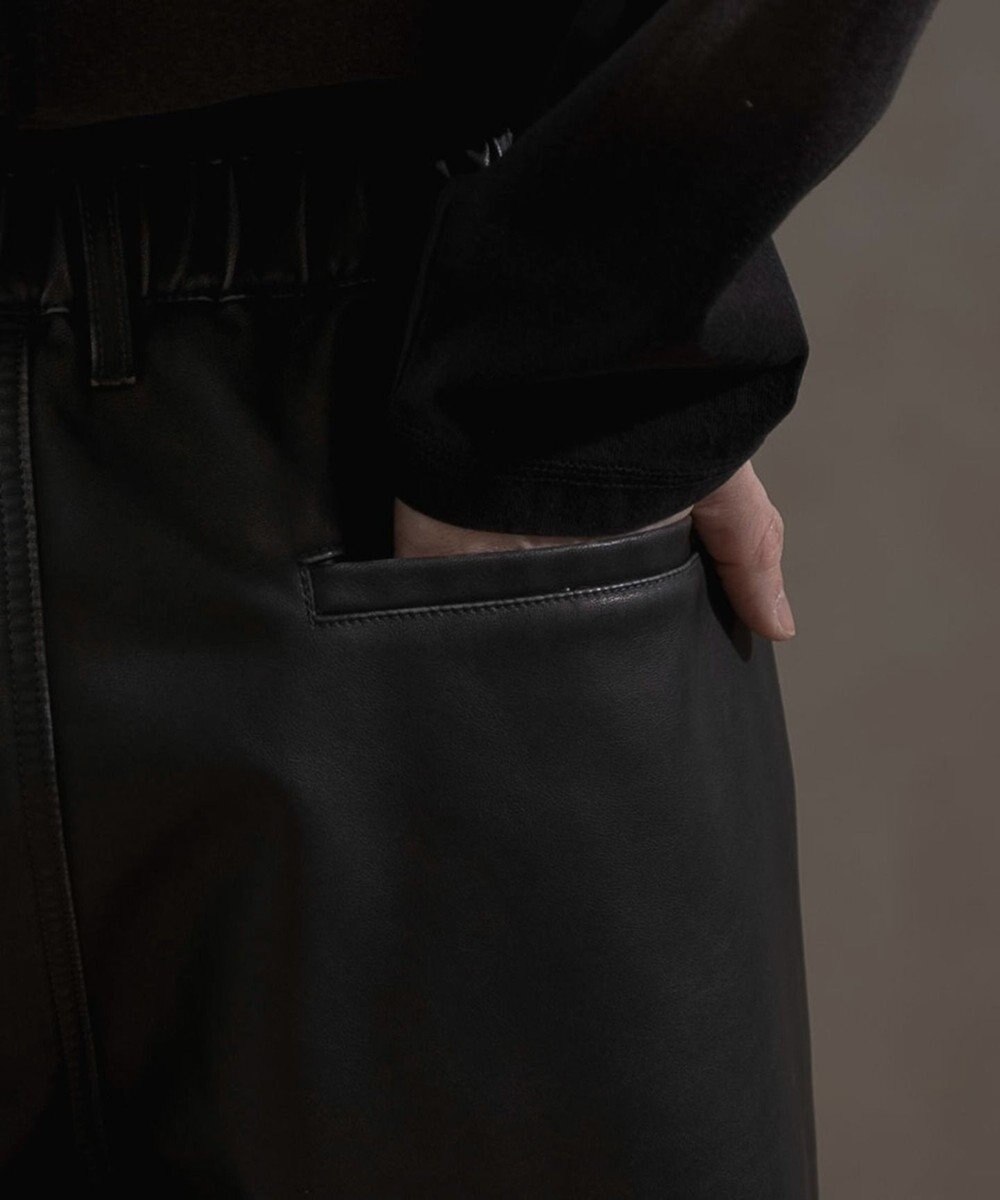 WEGO PUタックワイドトラウザー 