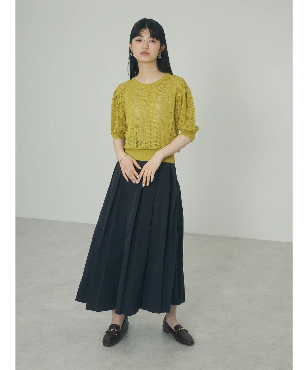 Green Parks ａ．透かし柄ニットプルオーバー 