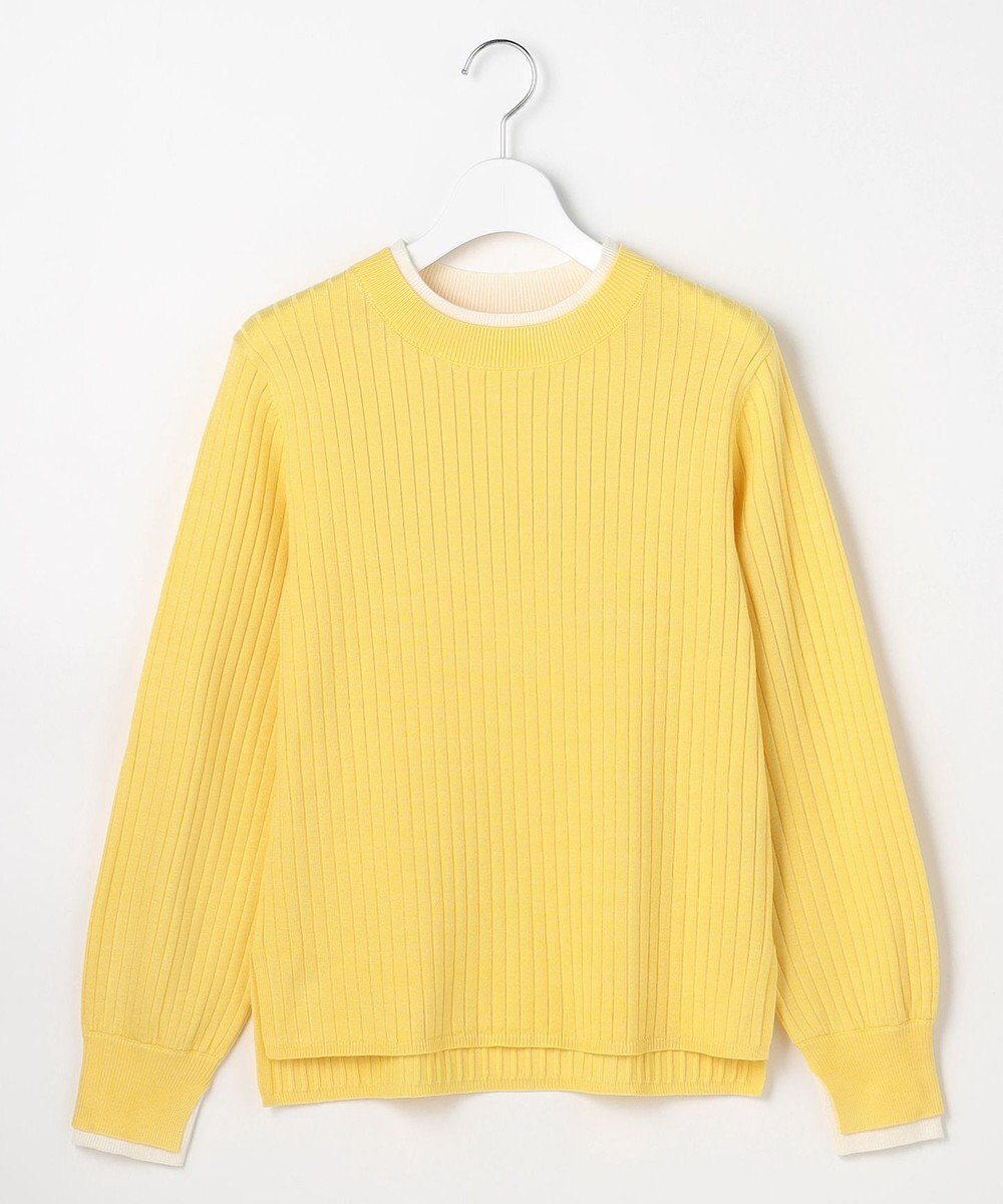 ANY SIS S 【WEB・一部店舗限定】ダブルカラー ニット 