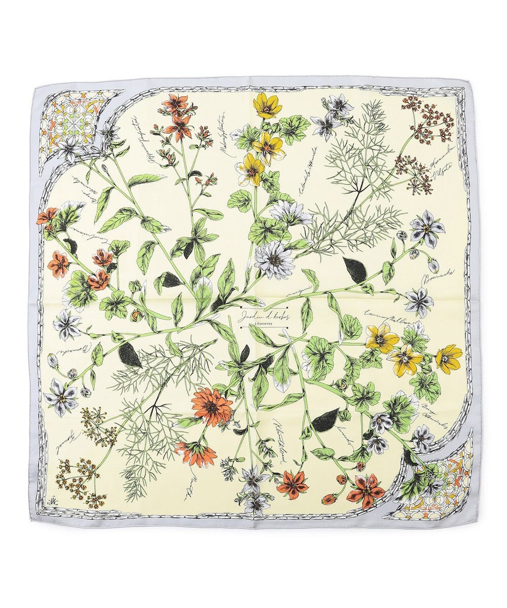 23区 manipuri ハーバルガーデン シルク スカーフ 