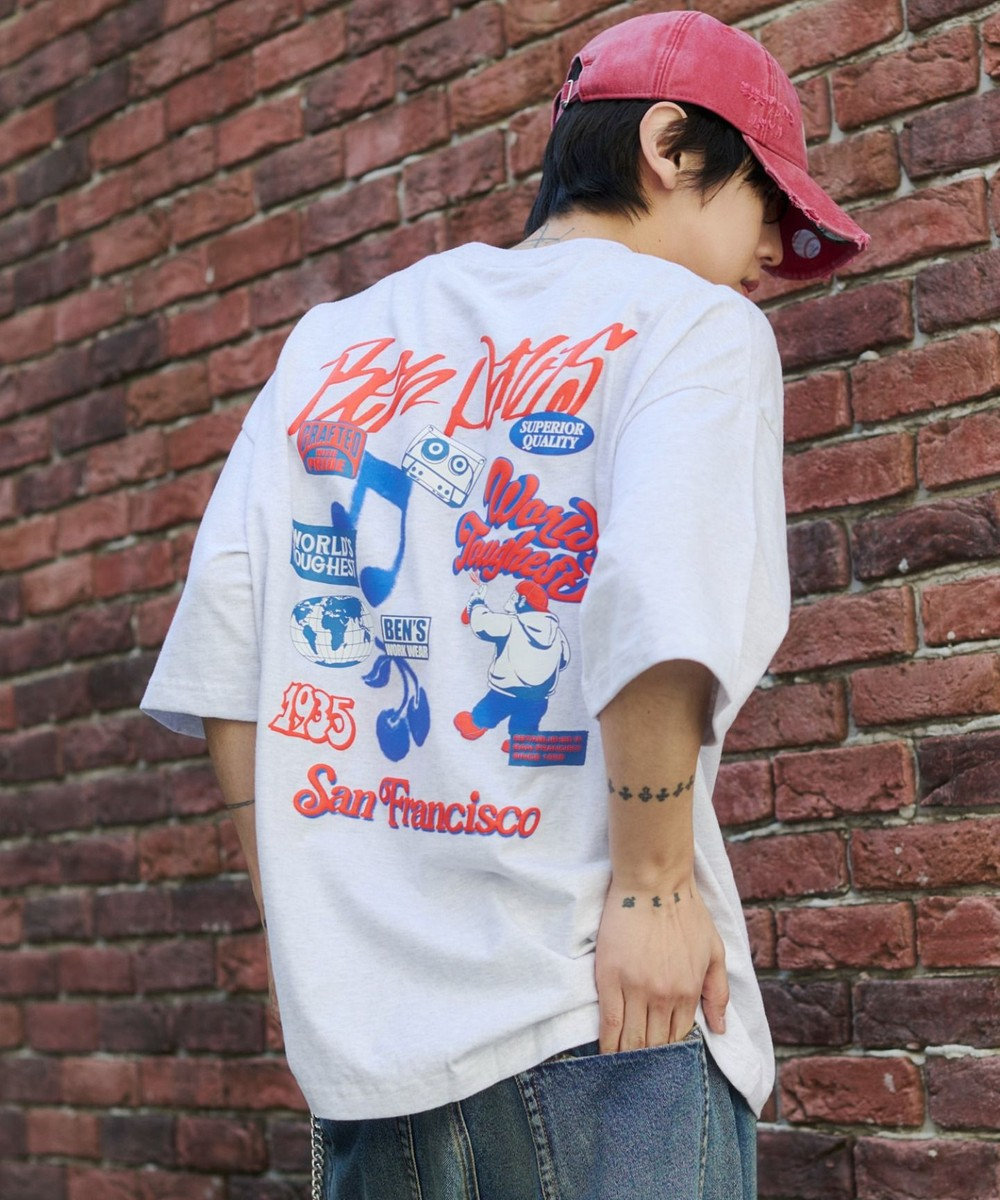 WEGO 【SMLサイズ展開】別注BENDAVISグラフィックT（SS） 