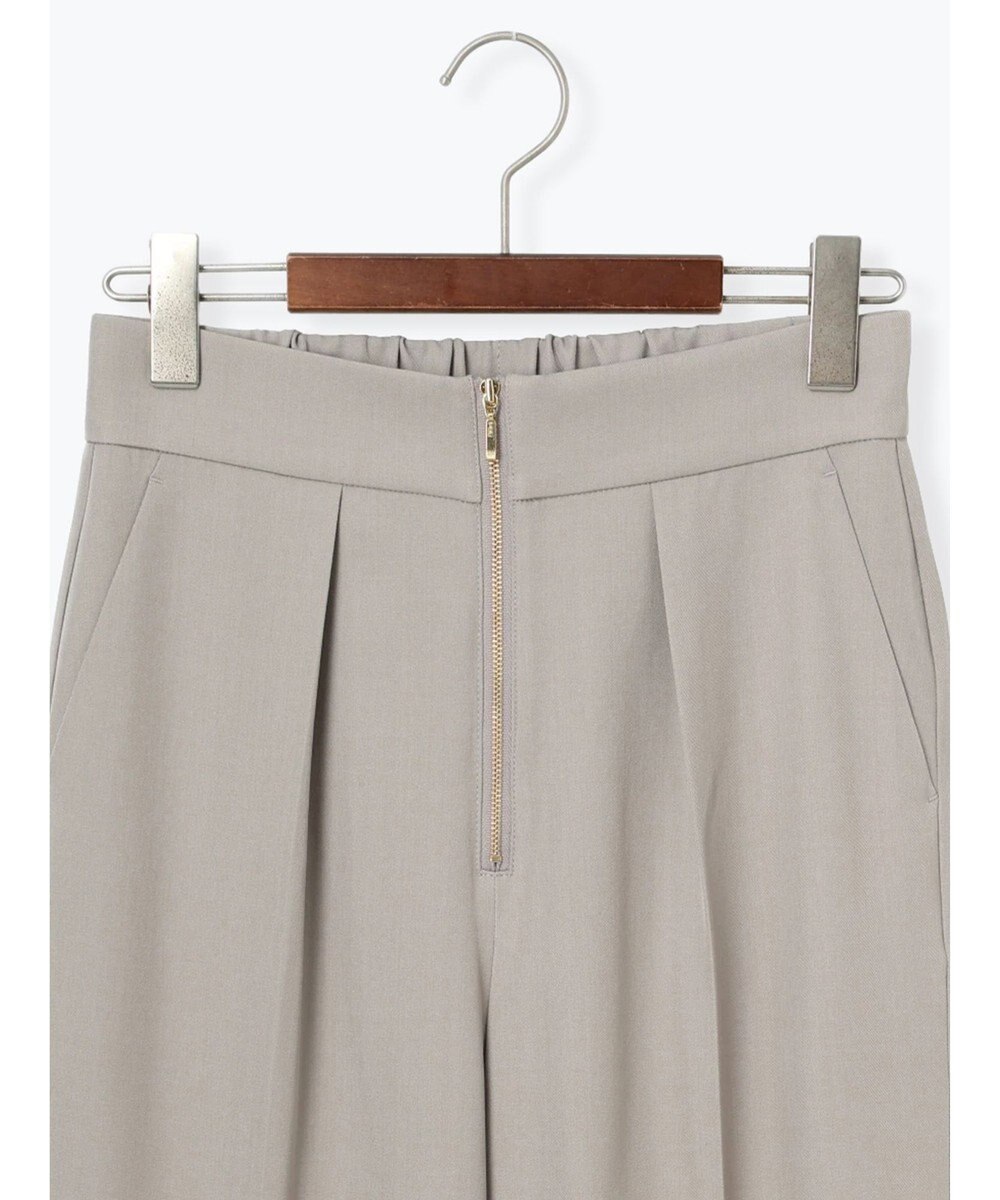 Te chichi フロントZIPリネンライクテーパードパンツ(セットアップ可) 