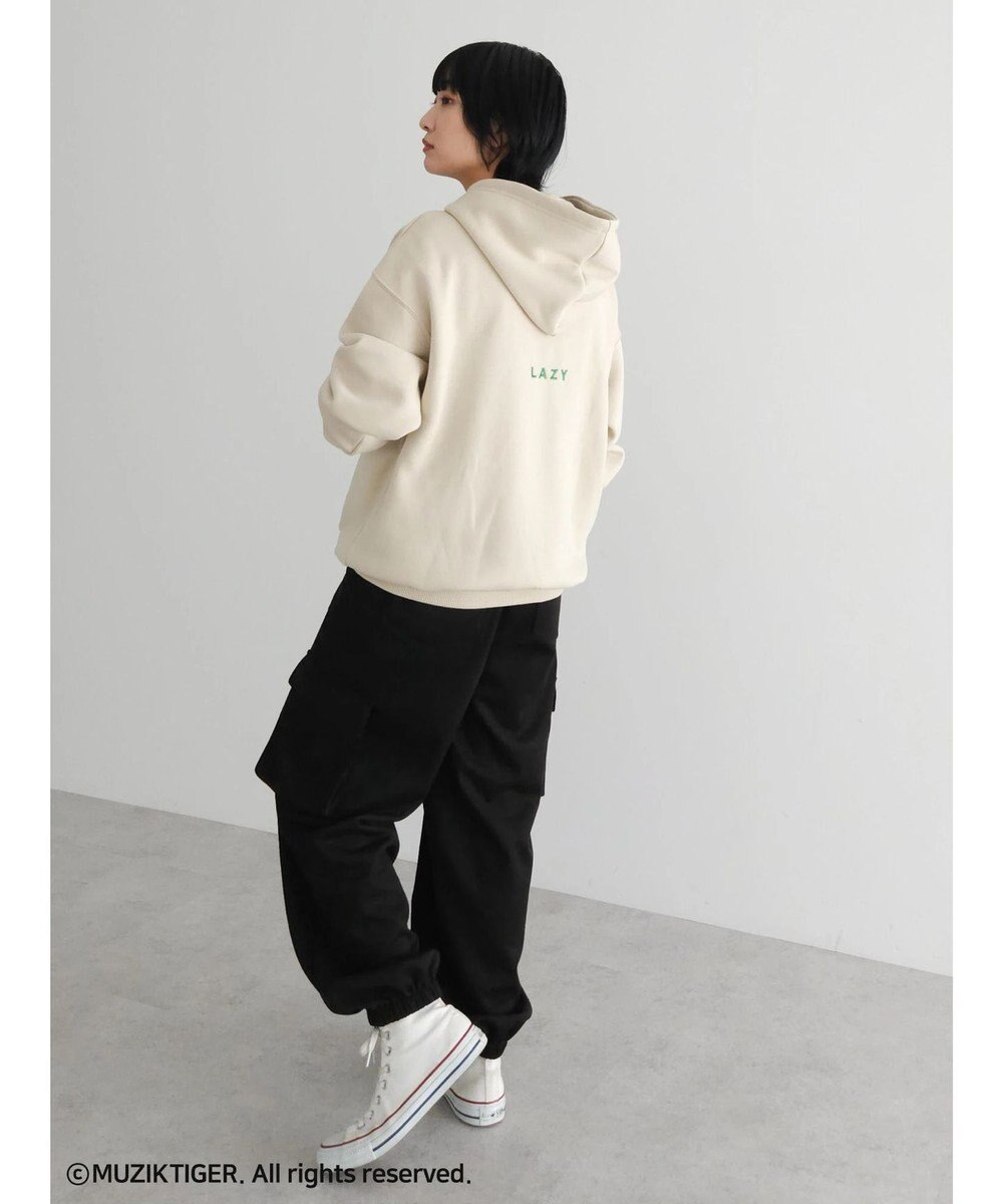 Green Parks ムジークタイガー／裏起毛刺しゅうフーディー 