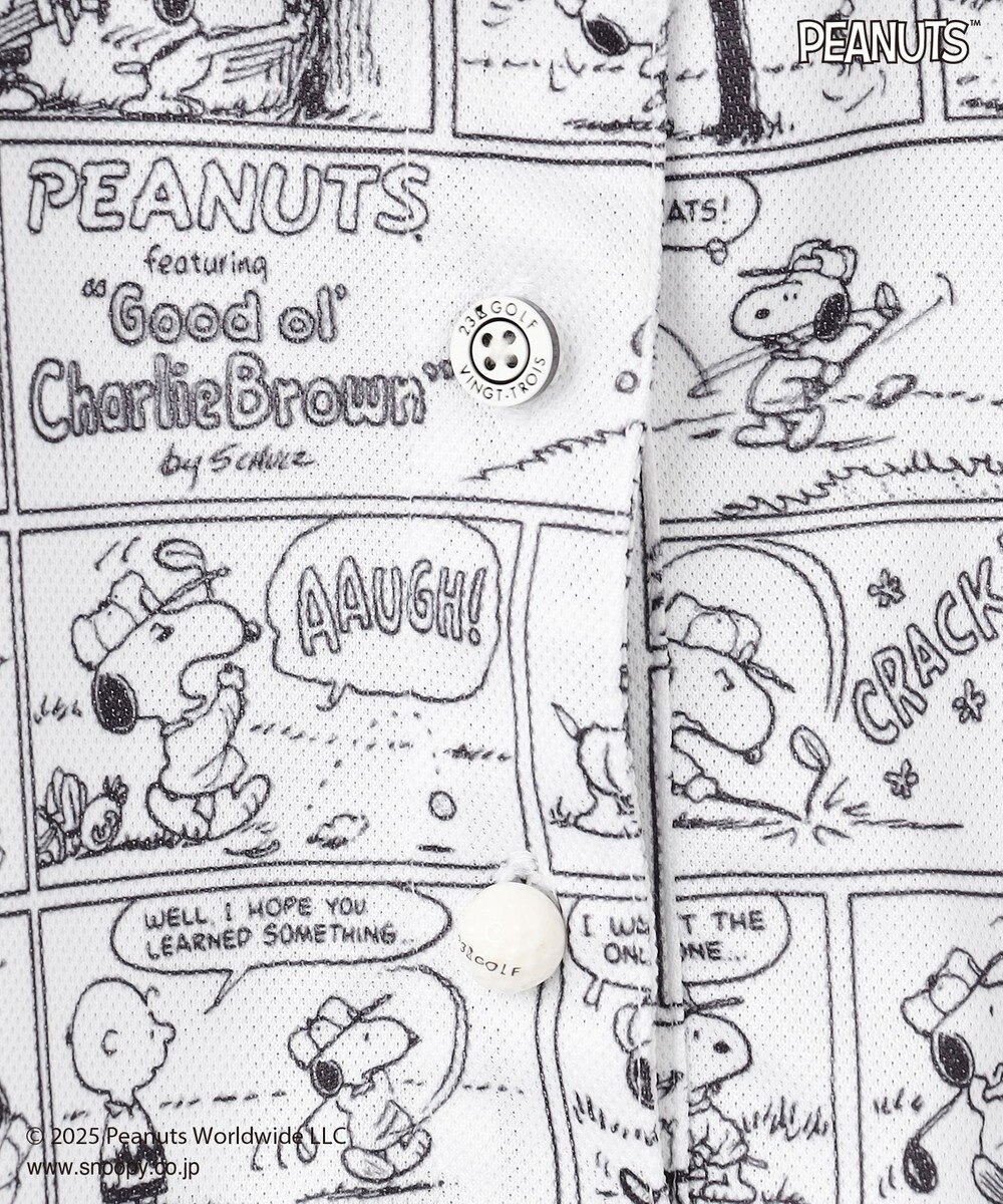 23区GOLF 【WOMEN】『PEANUTS』コラボ　アメコミ柄ポロシャツ 