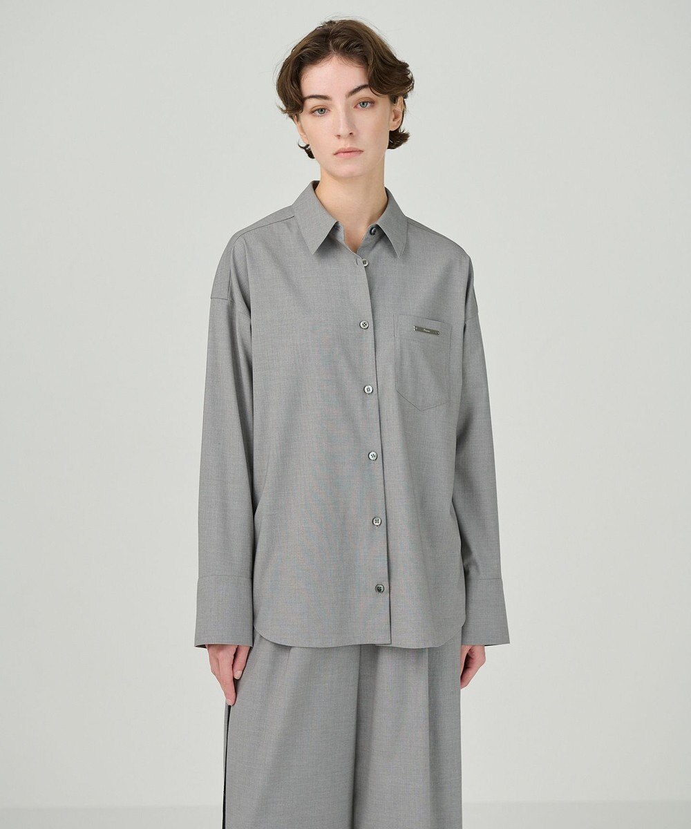GRACE CONTINENTAL ポケット付オーバーシャツ 