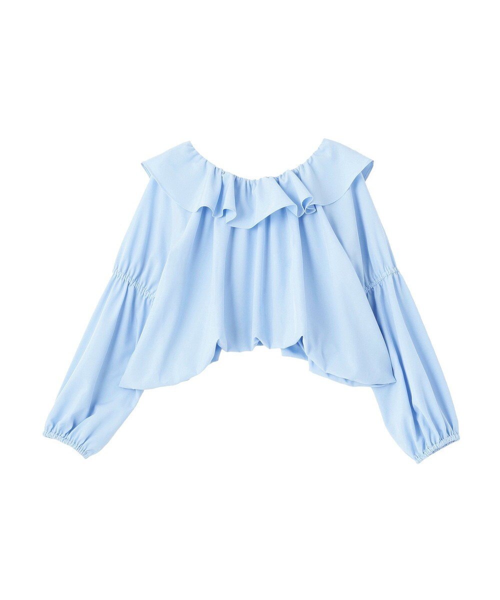 earth music&ecology 2wayオフショルバルーンヘムフリルブラウス 