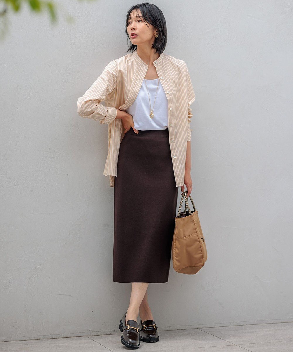 23区 【洗える】ヴィスコースストレッチ タイトスカート 