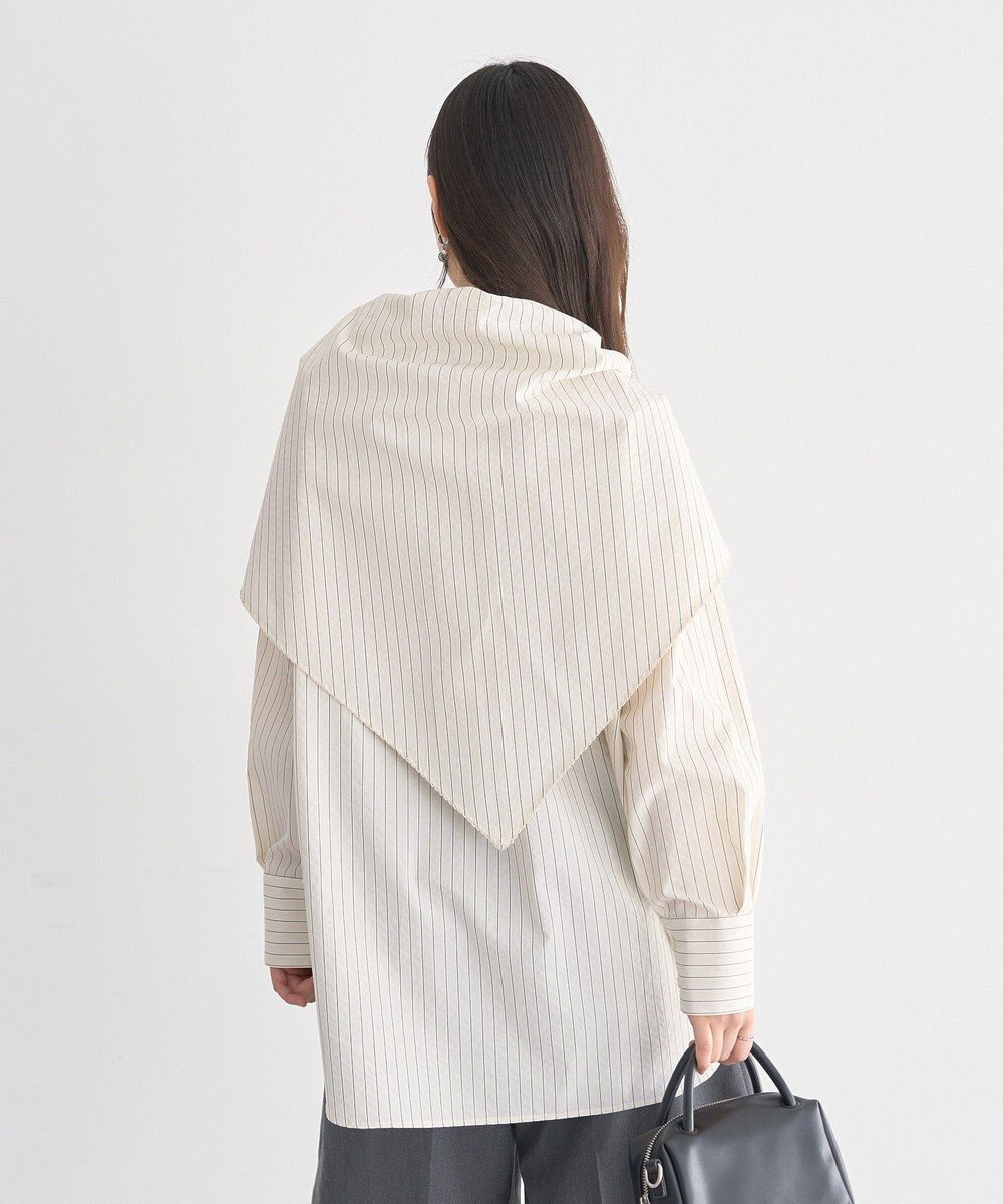 earth music&ecology 【SET ITEM】スカーフ付きスキッパーシャツ 