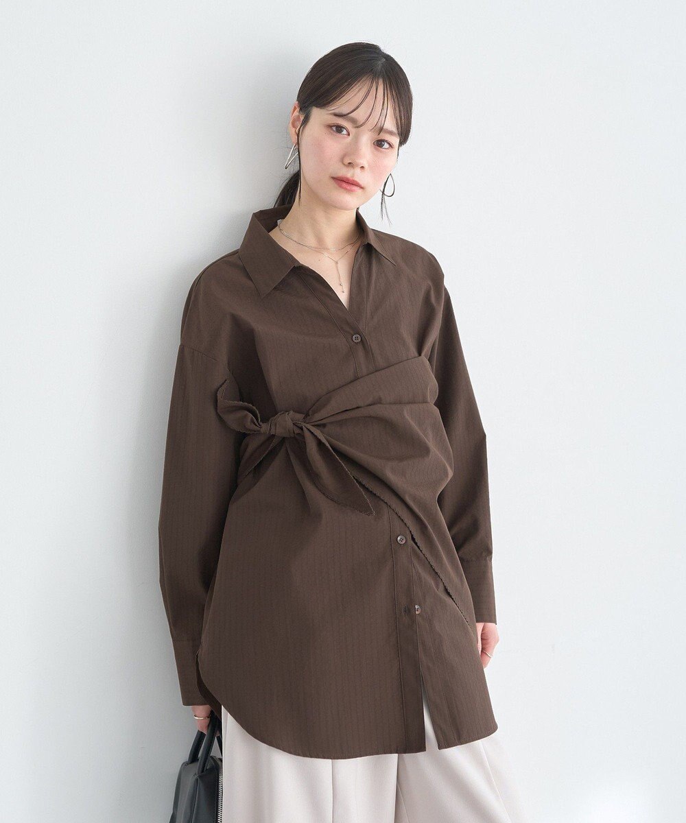 earth music&ecology 【SET ITEM】スカーフ付きスキッパーシャツ 