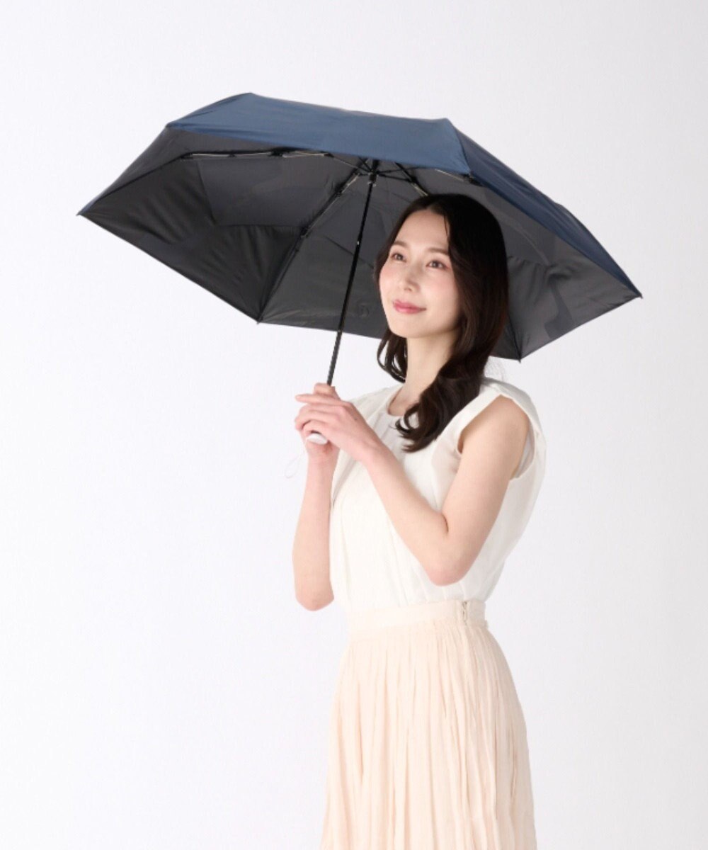 MOONBAT 【遮光100％/晴雨兼用】kowaza コワザ ライトウェイトカーボン プレーン 折りたたみ傘 簡単に畳める傘 コンパクト 50cm 