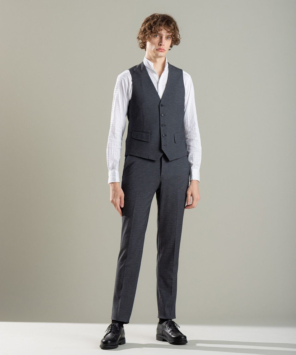 JOSEPH HOMME トリックジャガードストレッチ　ウイングカラーシャツ 