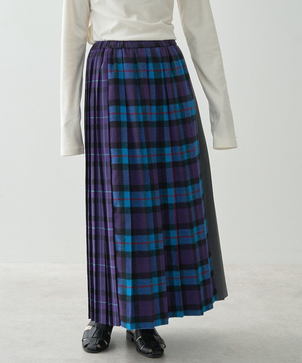 AMERICAN HOLIC シャギーチェックプリーツスカート 