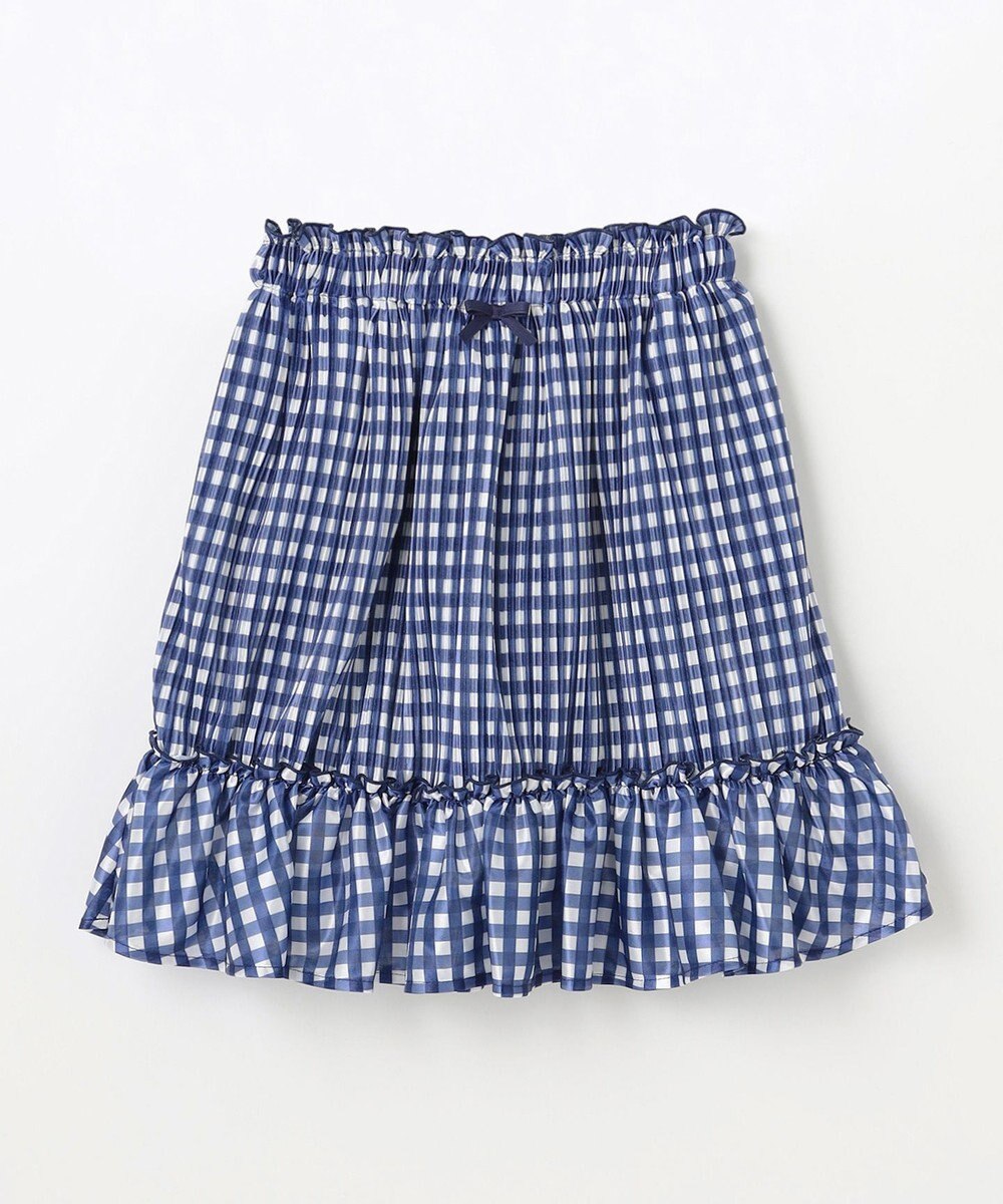 組曲 KIDS 【110-140㎝】ギンガムチェックプリーツ スカート 