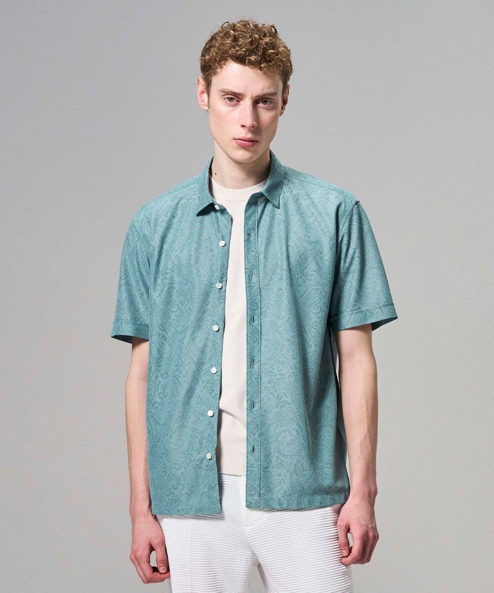 JOSEPH HOMME 【新柄】ヨシタレース　レギュラーカラー半袖シャツ 