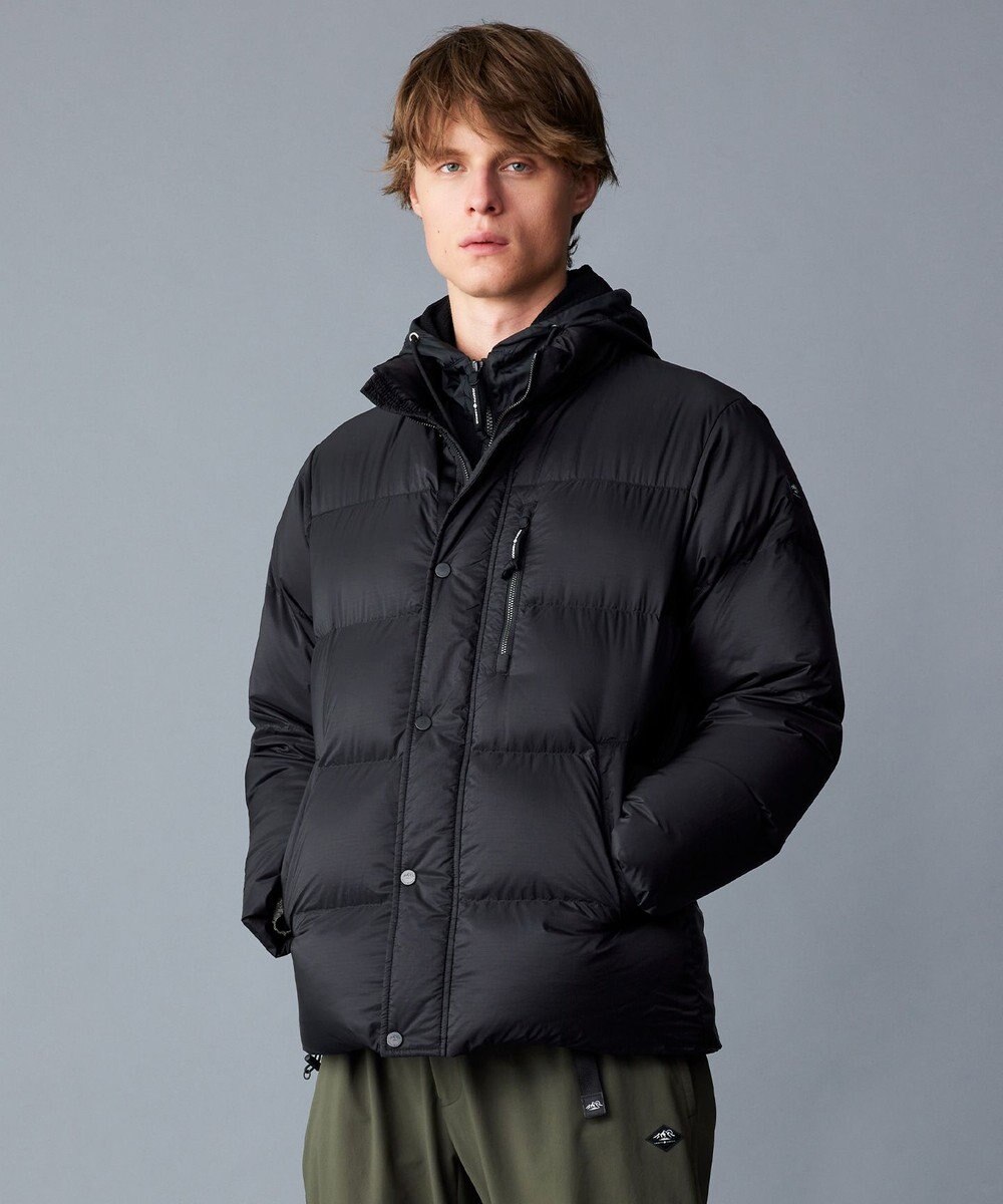 JOSEPH ABBOUD MOUNTAIN 【軽量/撥水/7ポケット/INフード】ナイロンリップ ダウン ジャケット 