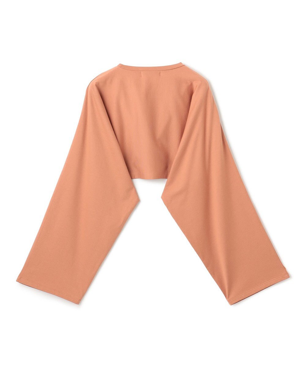 BEIGE， 【BEIGE,ecru/WEB限定・洗える】JERSEY STITCH / コットンクロップドトップス 