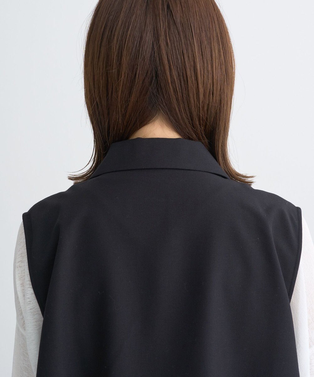 earth music&ecology サイドプリーツジレンチ 