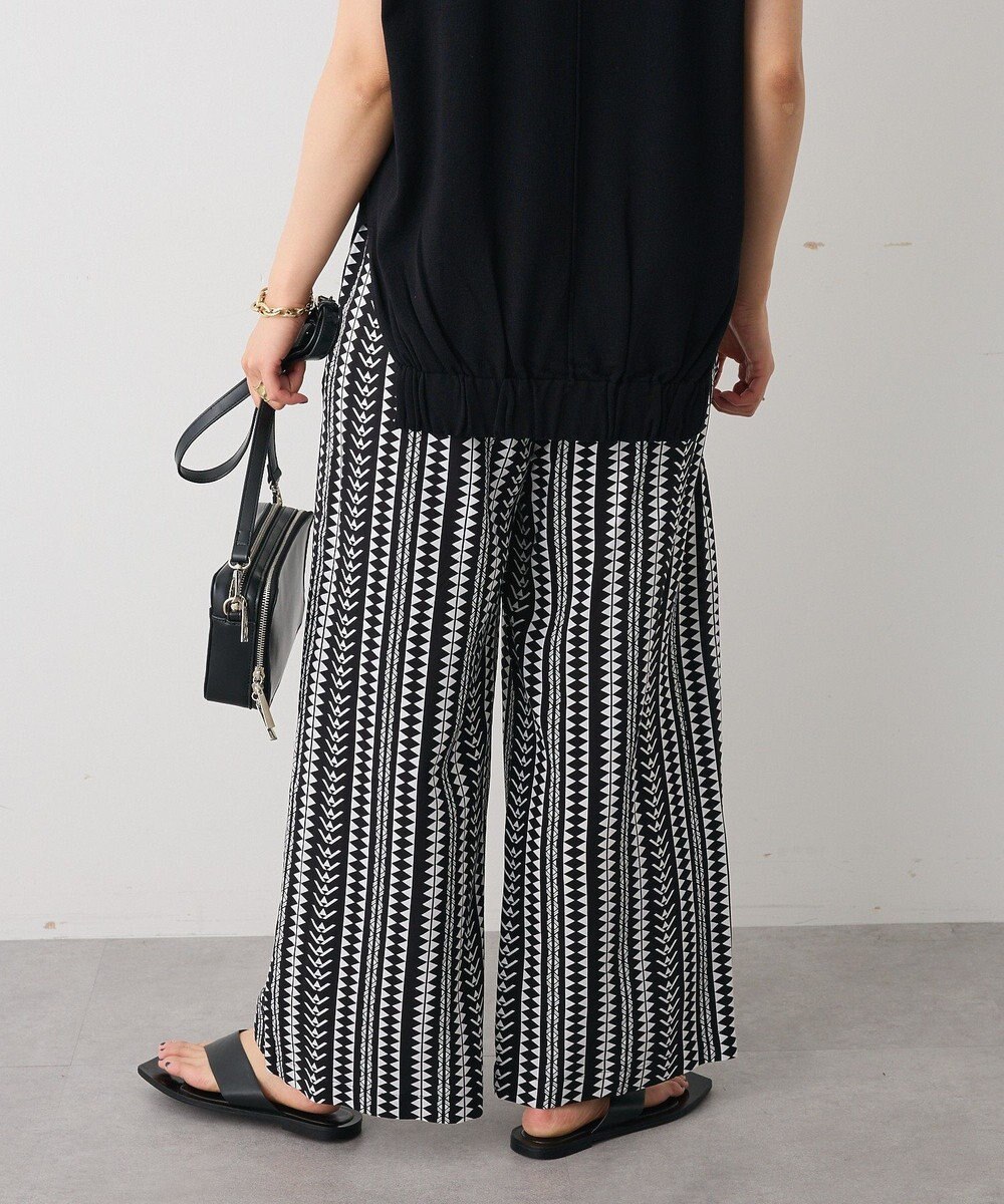 CRAFT STANDARD BOUTIQUE レーヨン総柄ワイドパンツ 