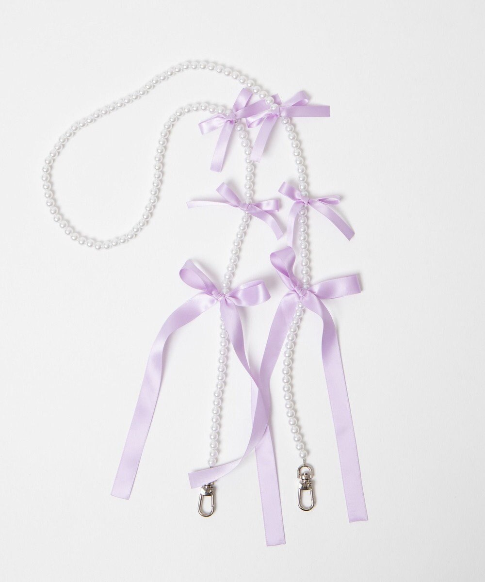 WEGO リボンビーズストラップ 