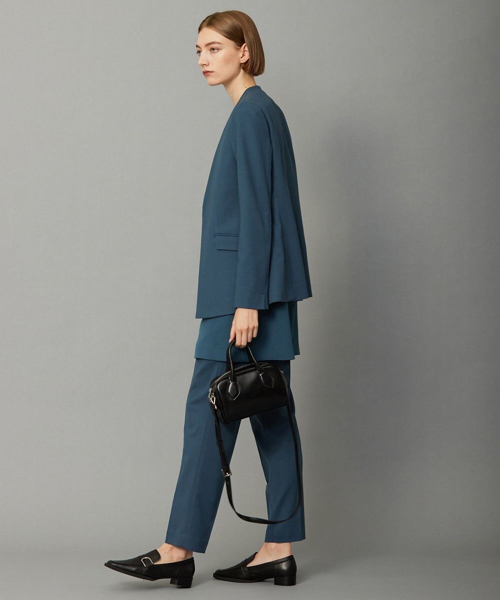 ICB L 【UVケア・洗える】ウール2WAYストレッチ ノーカラージャケット 