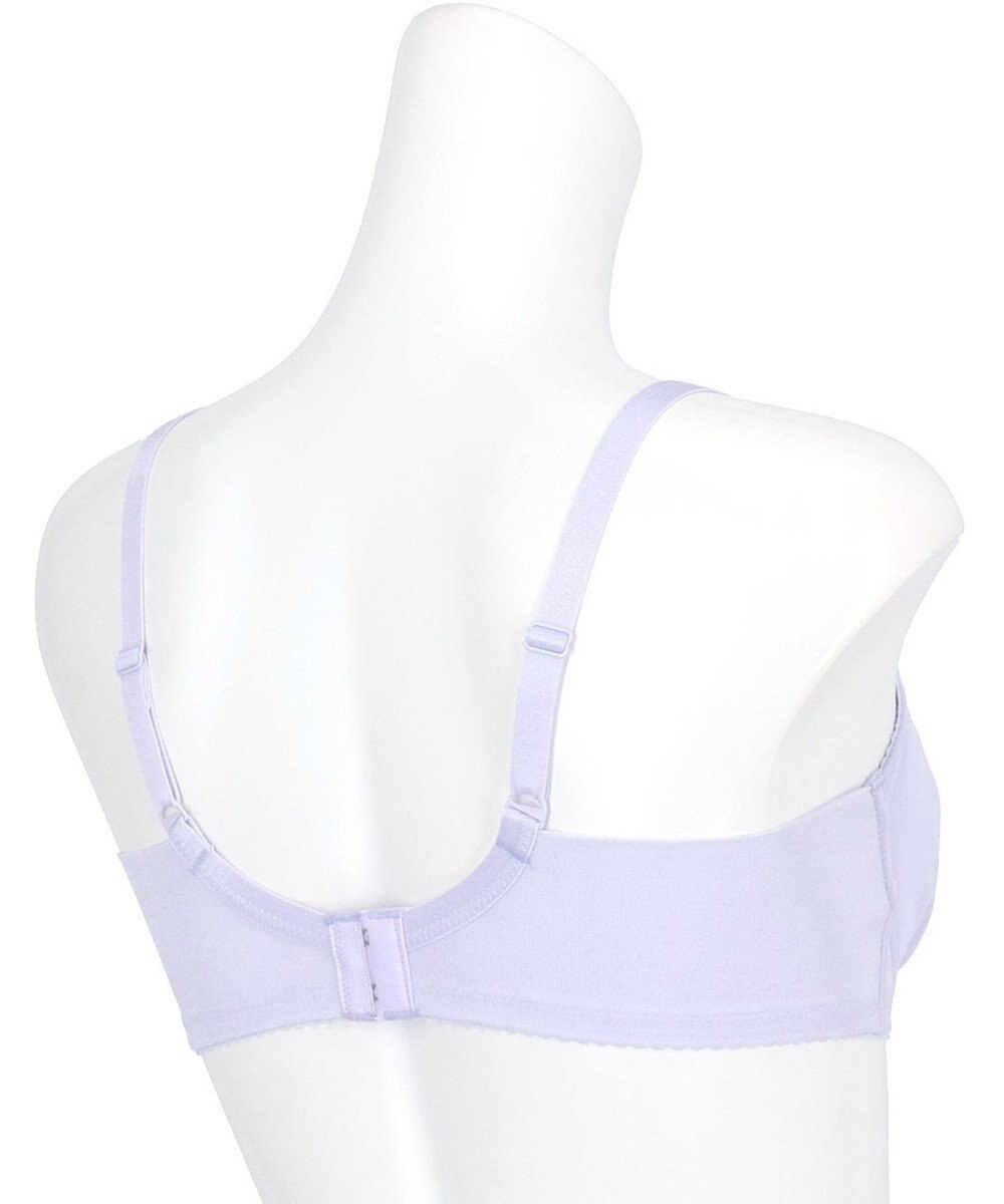 WACOAL 【小さく見せるブラ】 シンプル ブラジャー 着やせ効果 コンパクトにメイク バストの突出をおさえる 背中の段差を軽減 大きいサイズ レディース BRB452 /ワコール 