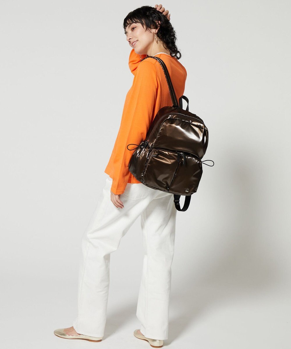 LA BAGAGERIE メタリックドロストポケット　リュックサック 