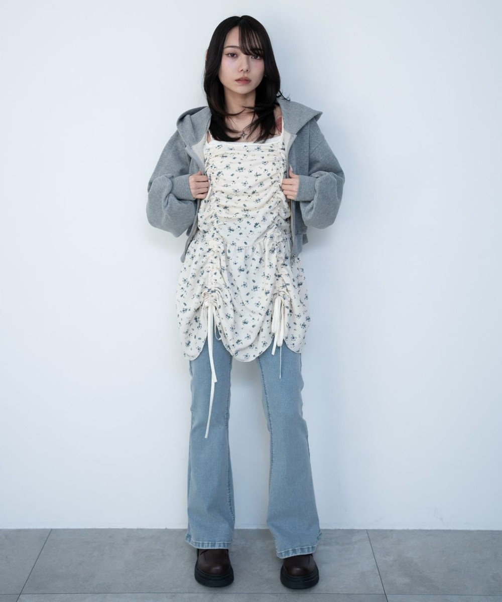 WEGO ドロストデザインキャミワンピース 