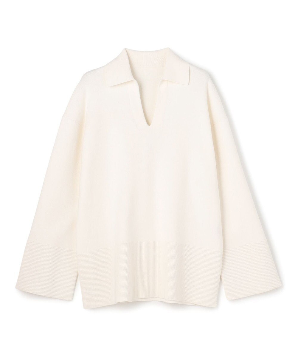 uncrave スウェットライクニット スキッパートップス 