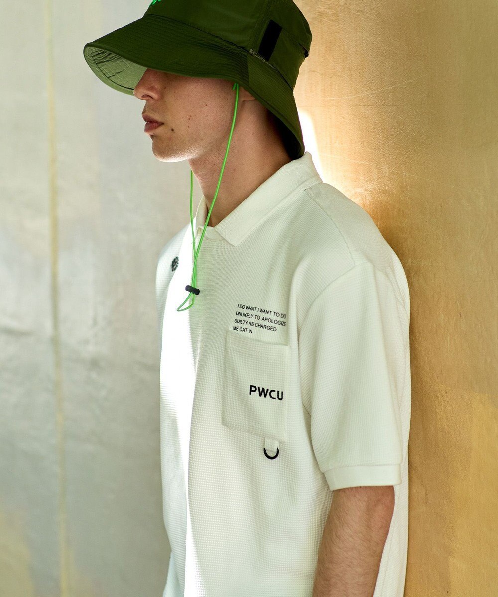 PW CIRCULUS 【GOLF OUT掲載アイテム】【MEN】ワッフルポロ ゴルフ 