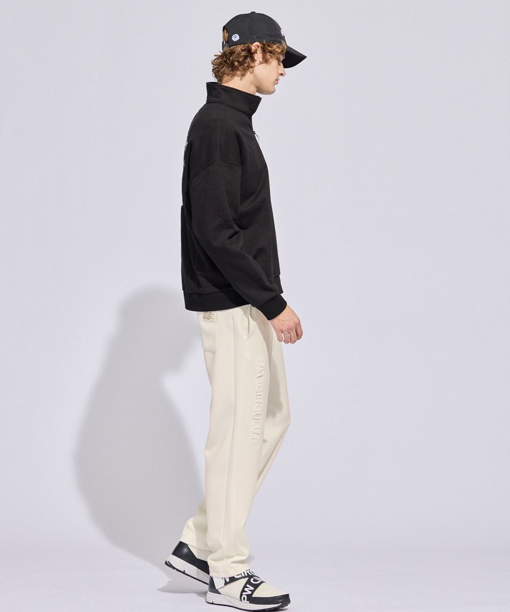 PW CIRCULUS 【MEN】ハーフジップ 裏毛スウェットトップス ゴルフ 