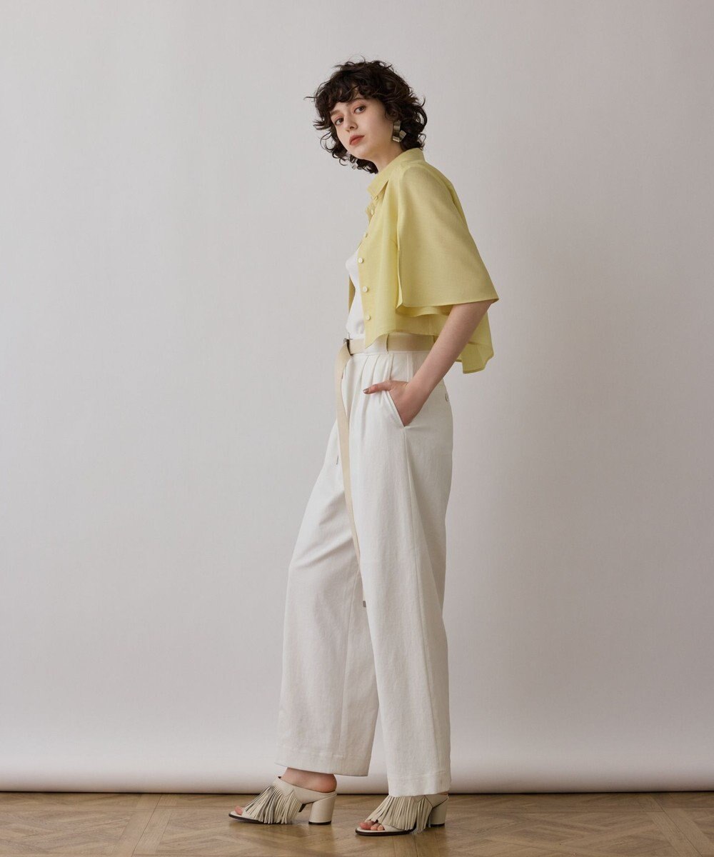 GRACE CONTINENTAL フレアスリーブシャツ 