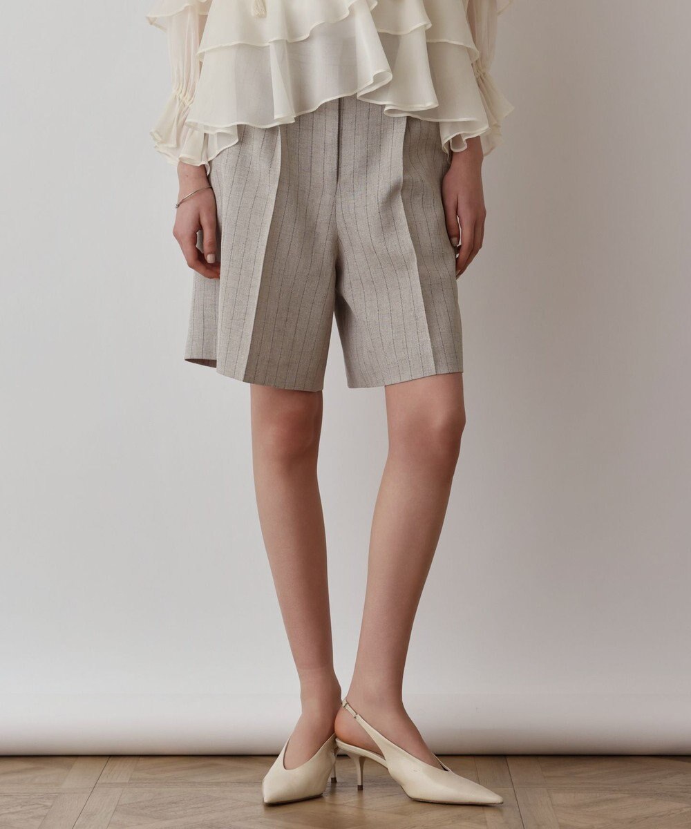 GRACE CONTINENTAL ストライプショートパンツ 