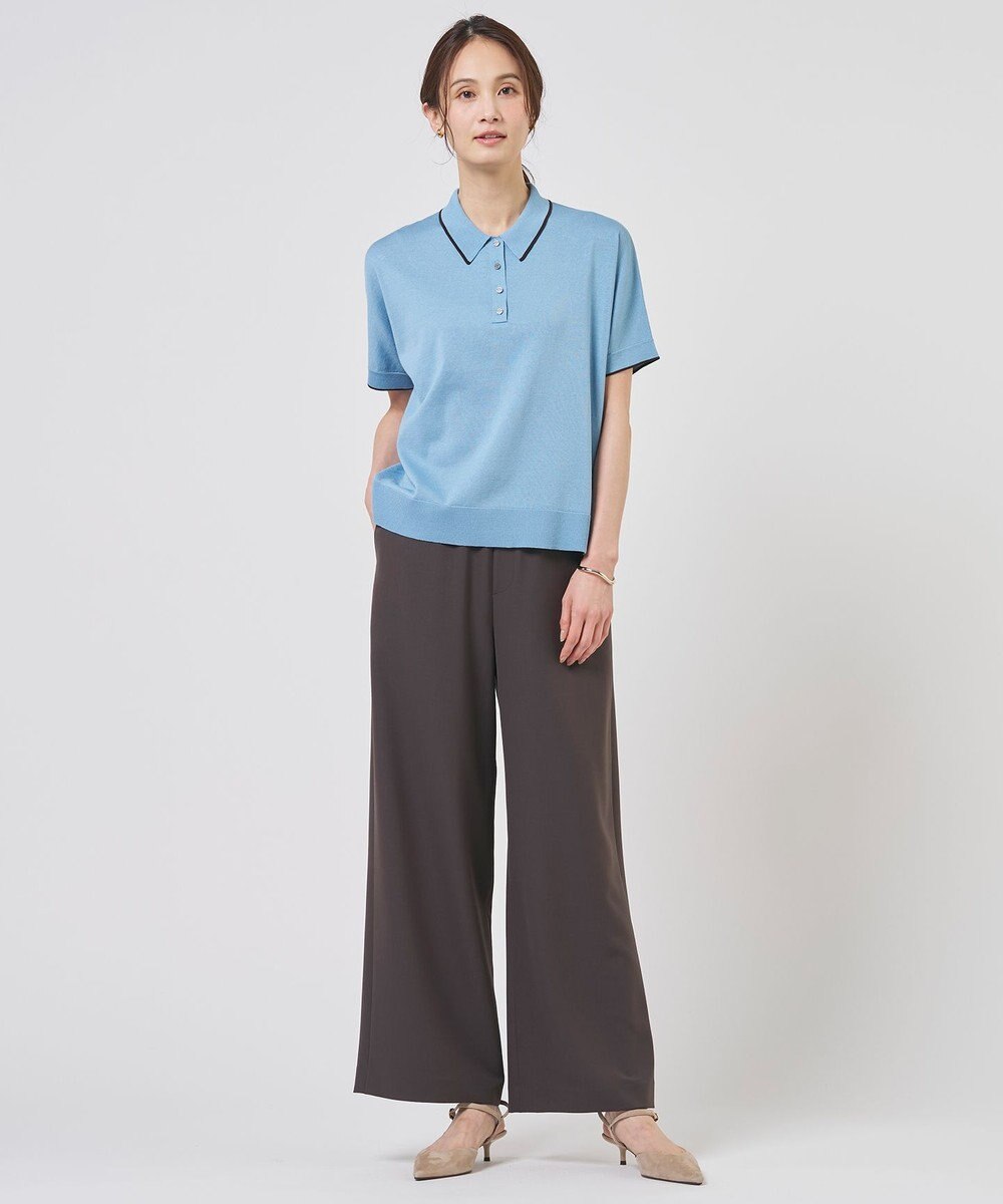 J.PRESS LADIES L DRY COTTON ポロ ニット 