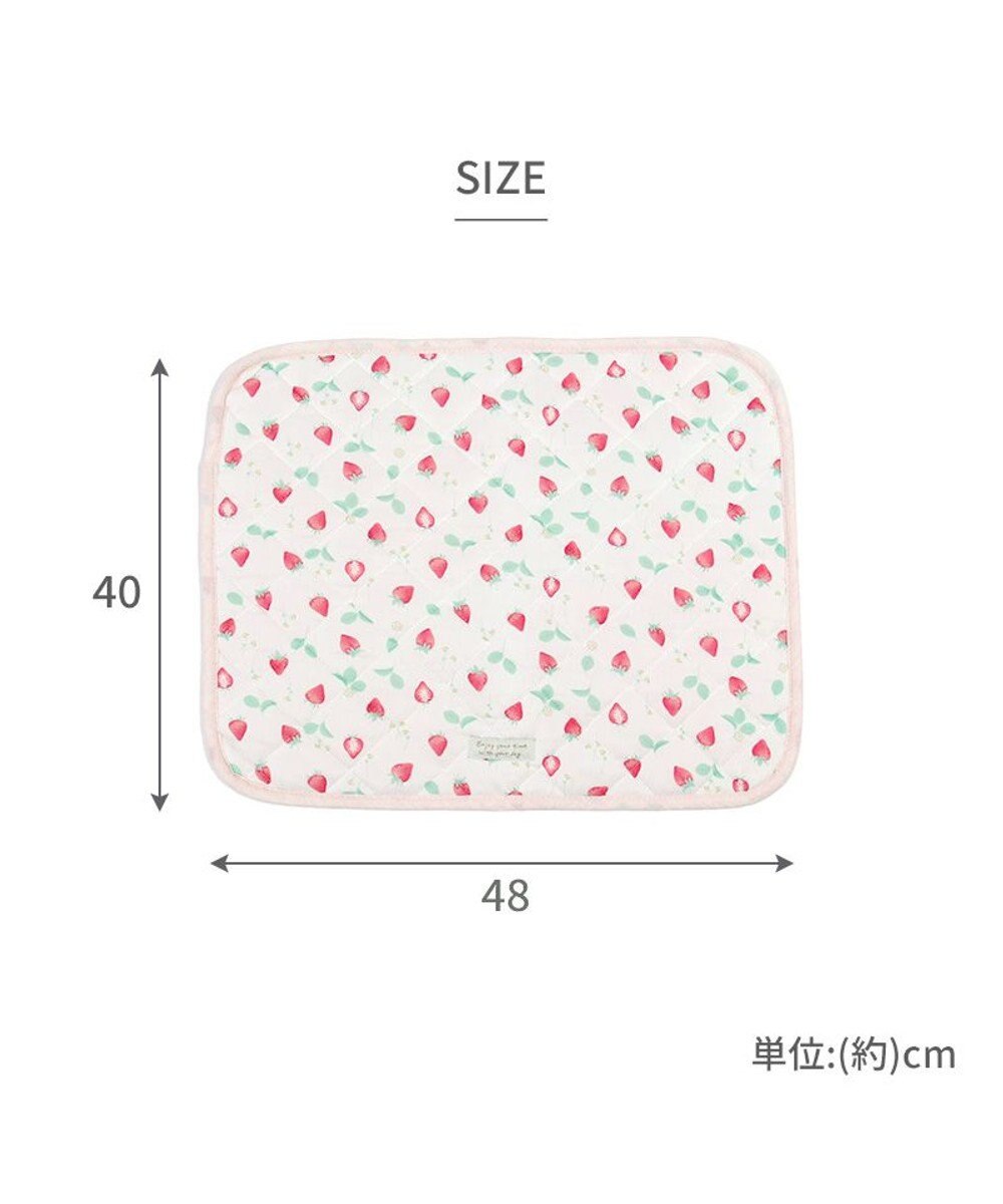 PET PARADISE ペットパラダイス クールマット 《いちご＆お花柄》 48×40㎝ 