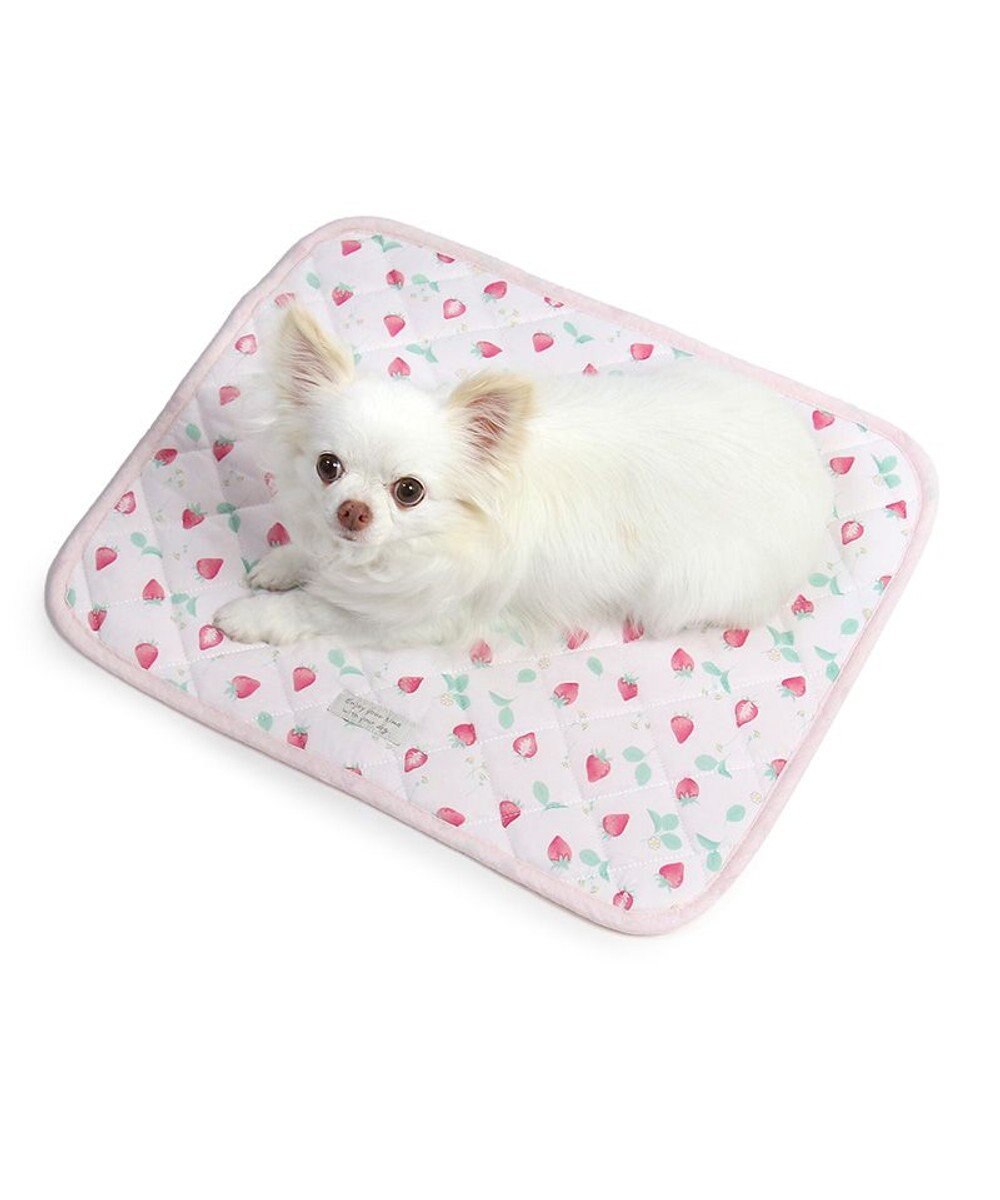 PET PARADISE ペットパラダイス クールマット 《いちご＆お花柄》 48×40㎝ 