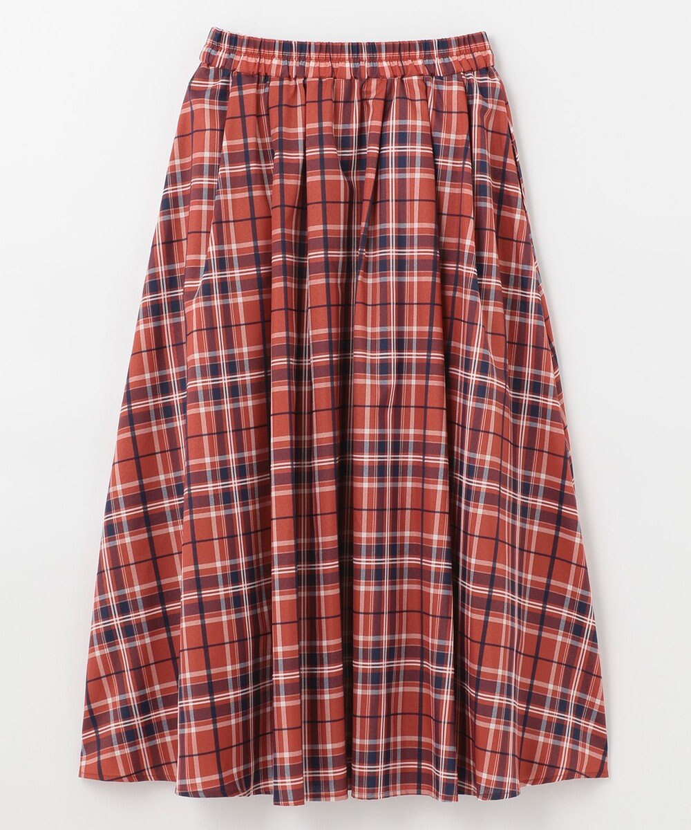 ANY 【ウエストゴム】イージーケアチェック スカート 