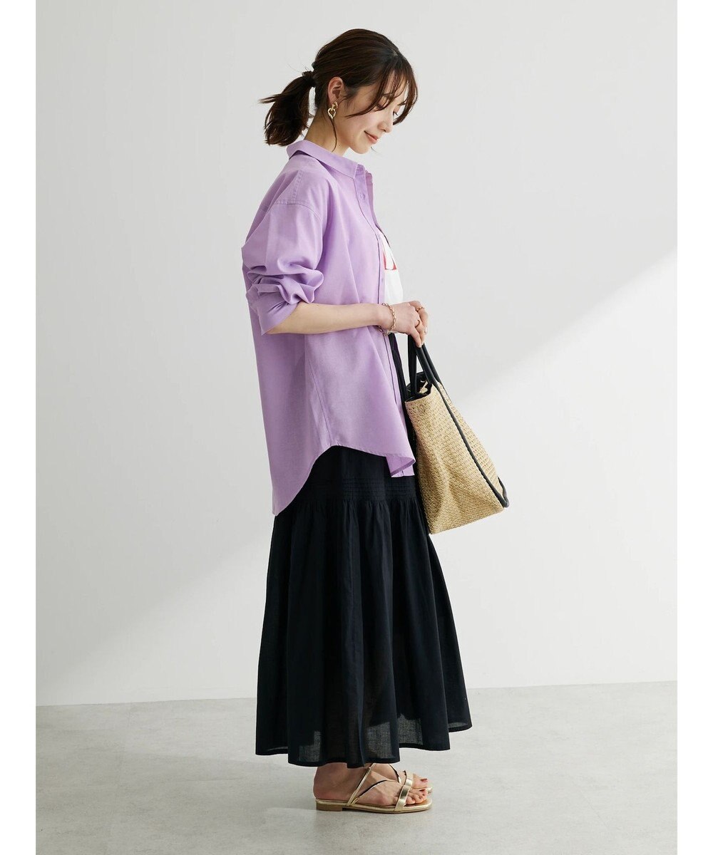 Green Parks 綿麻混レギュラーシャツ 