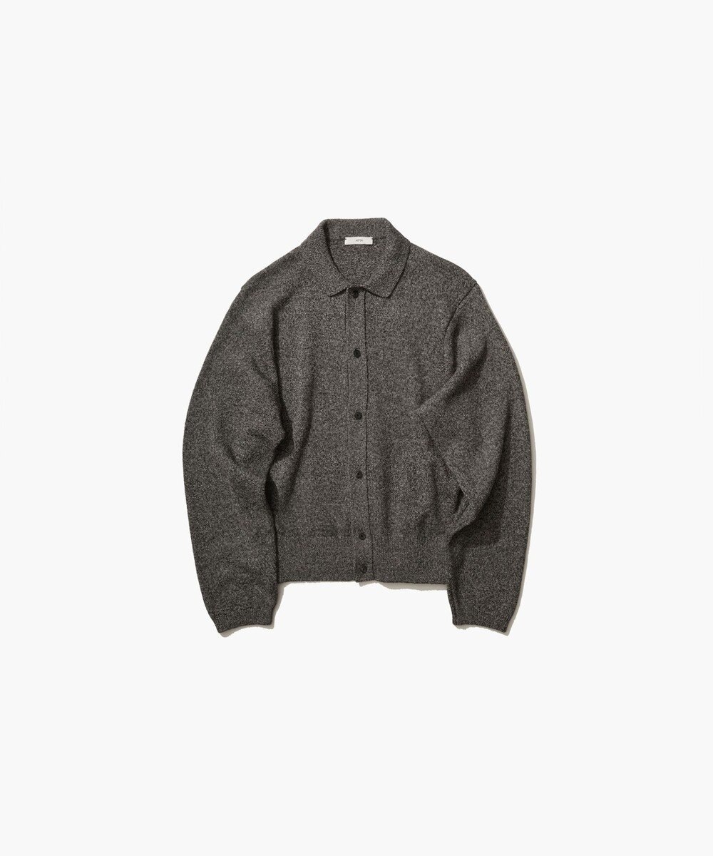 ATON SILK WASHI LILIYARN | ポロニットカーディガン 