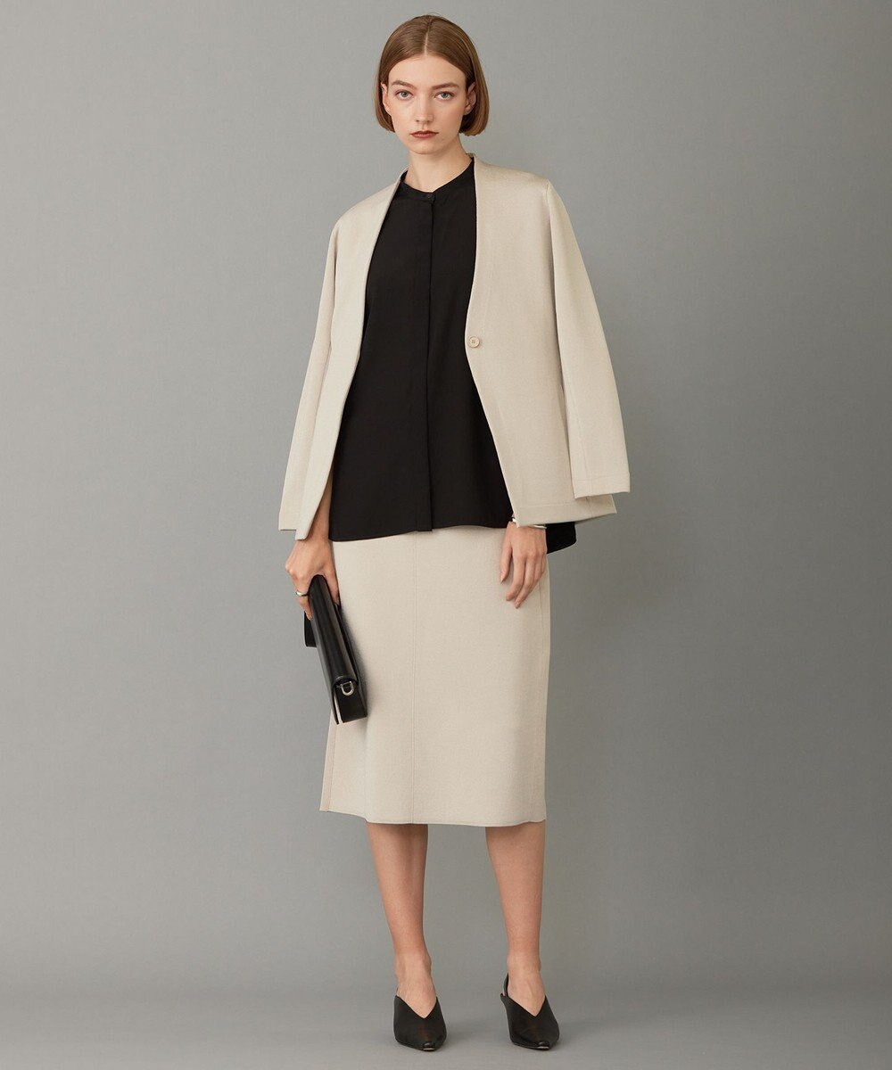 ICB 【洗える】シンセティックヤーンスムース ニットスカート 